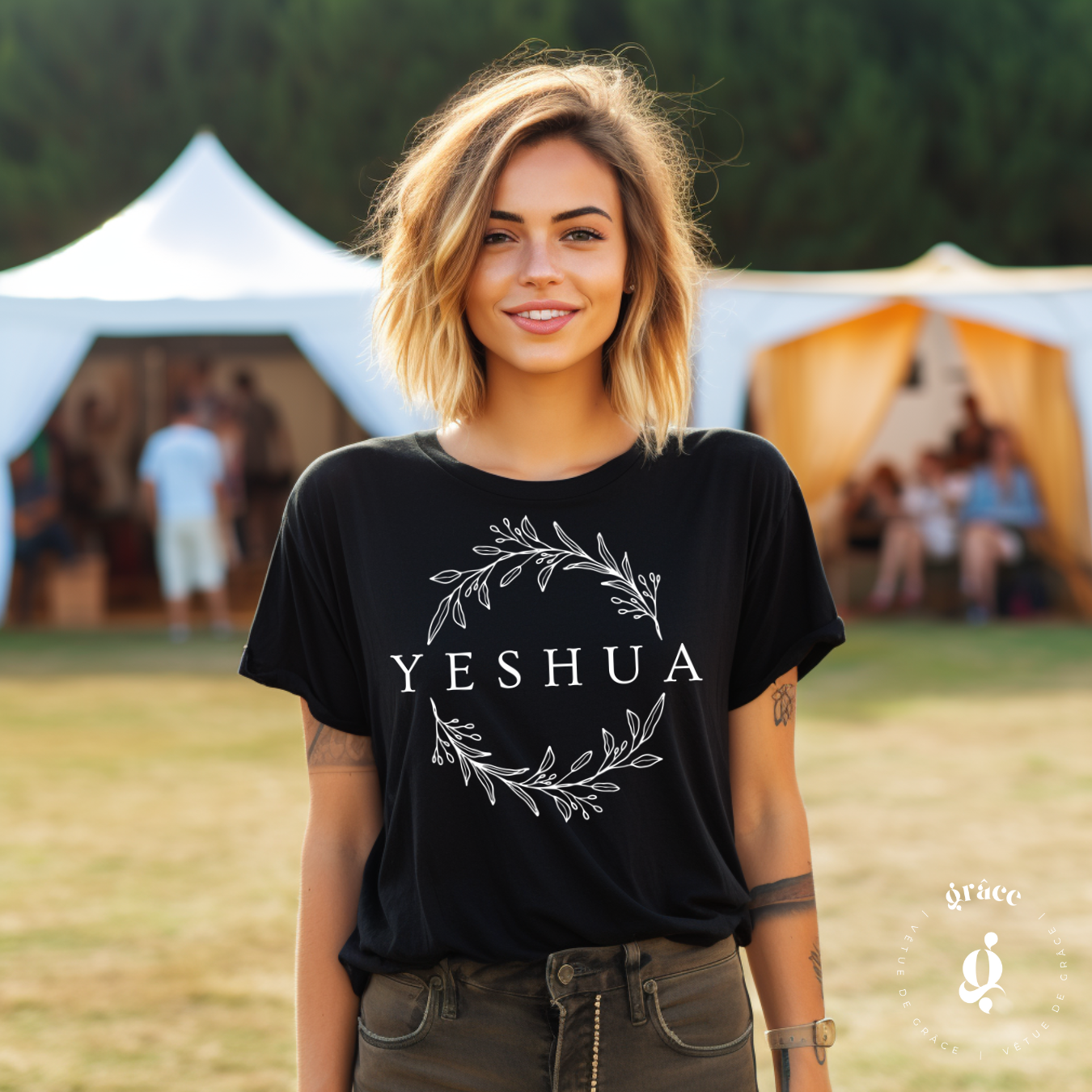 Camiseta YESHUA para mujer.