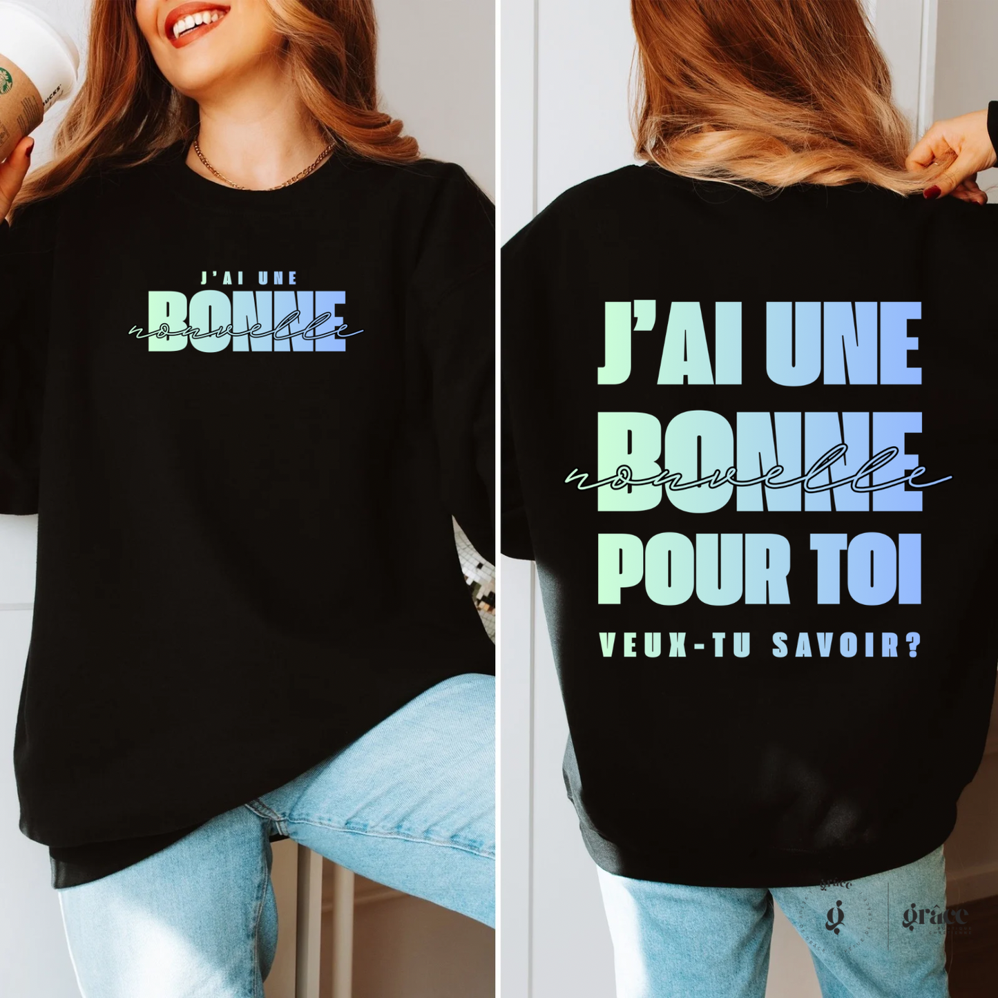 Chandail unisexe BONNE NOUVELLE