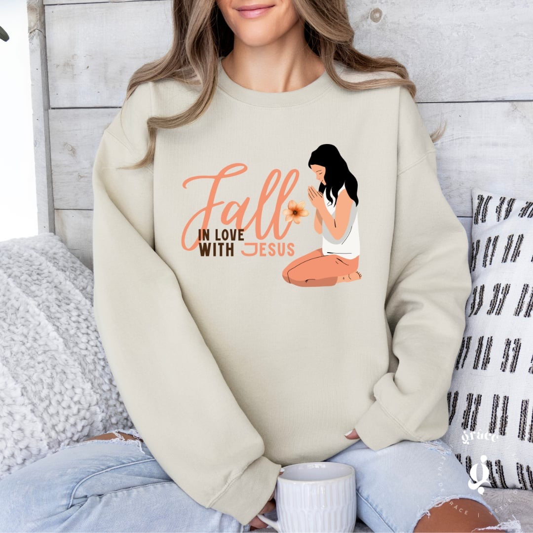 Chandail Fall in love with Jesus (ÉDITION LIMITÉE)