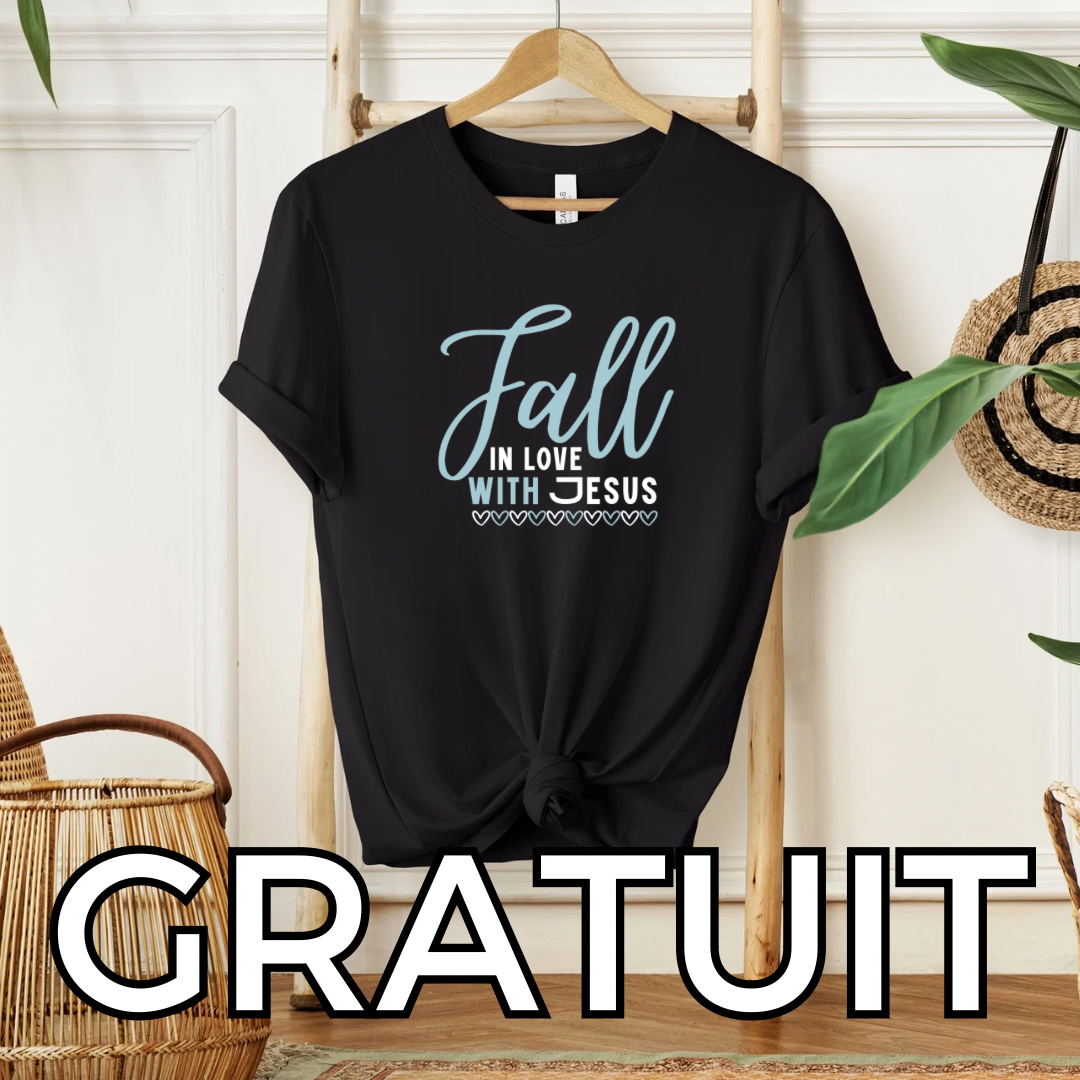 “Fall” in love with Jesus Sweater + Free T-shirt (LIMITED EDITION)