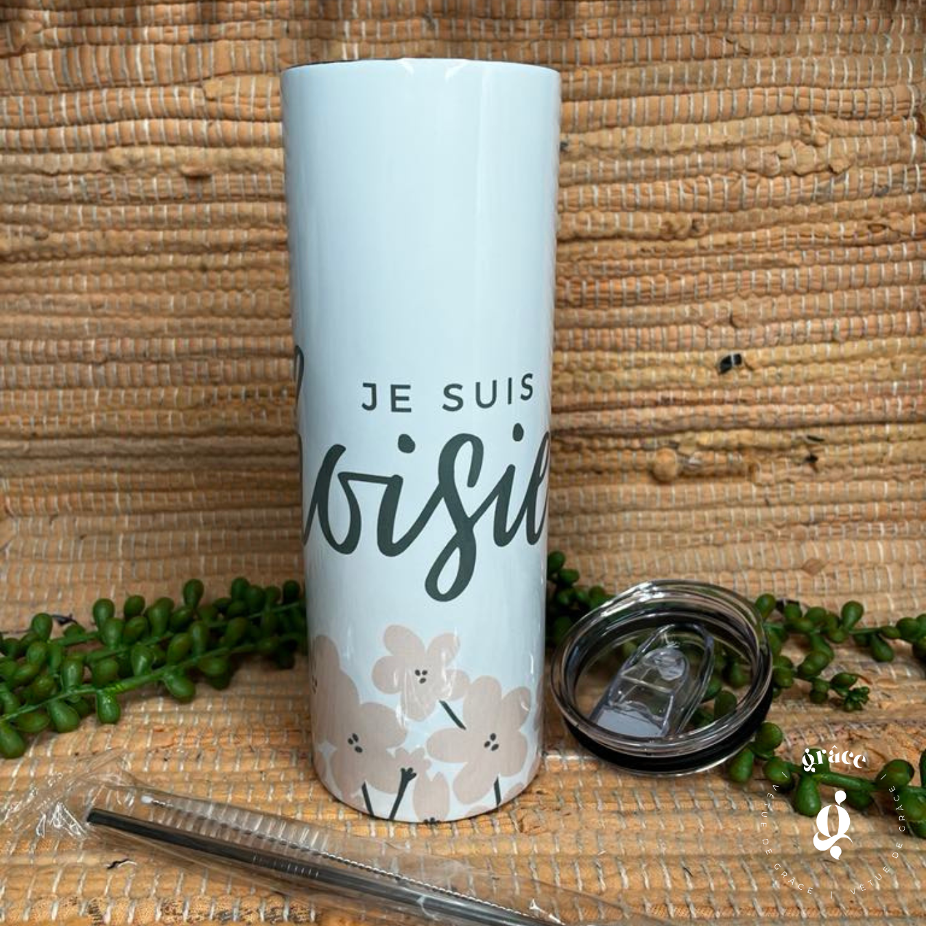 Conjunto soy elegido (vaso + posavasos)