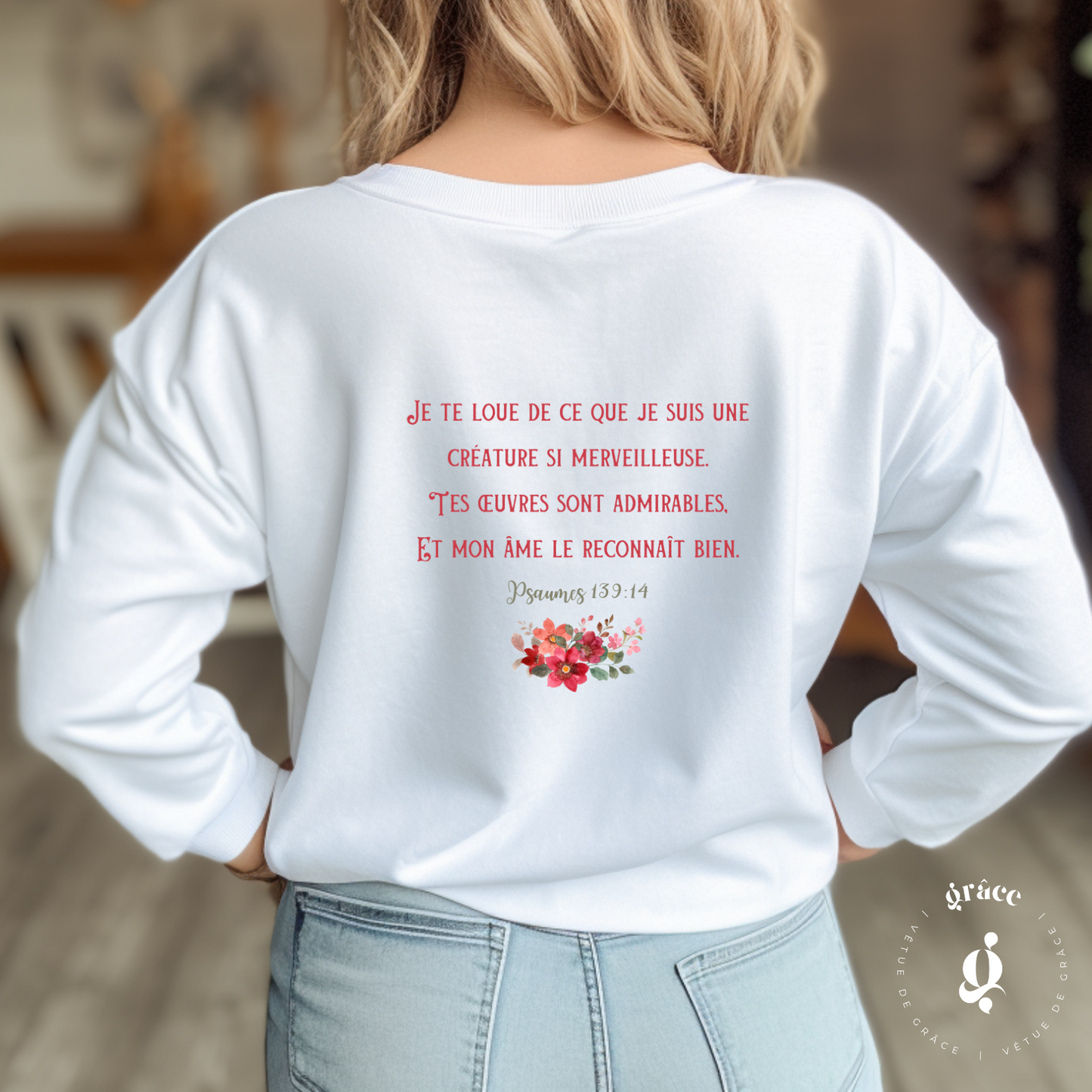 Chandail Psaumes 139:14 (Femme de Dieu)