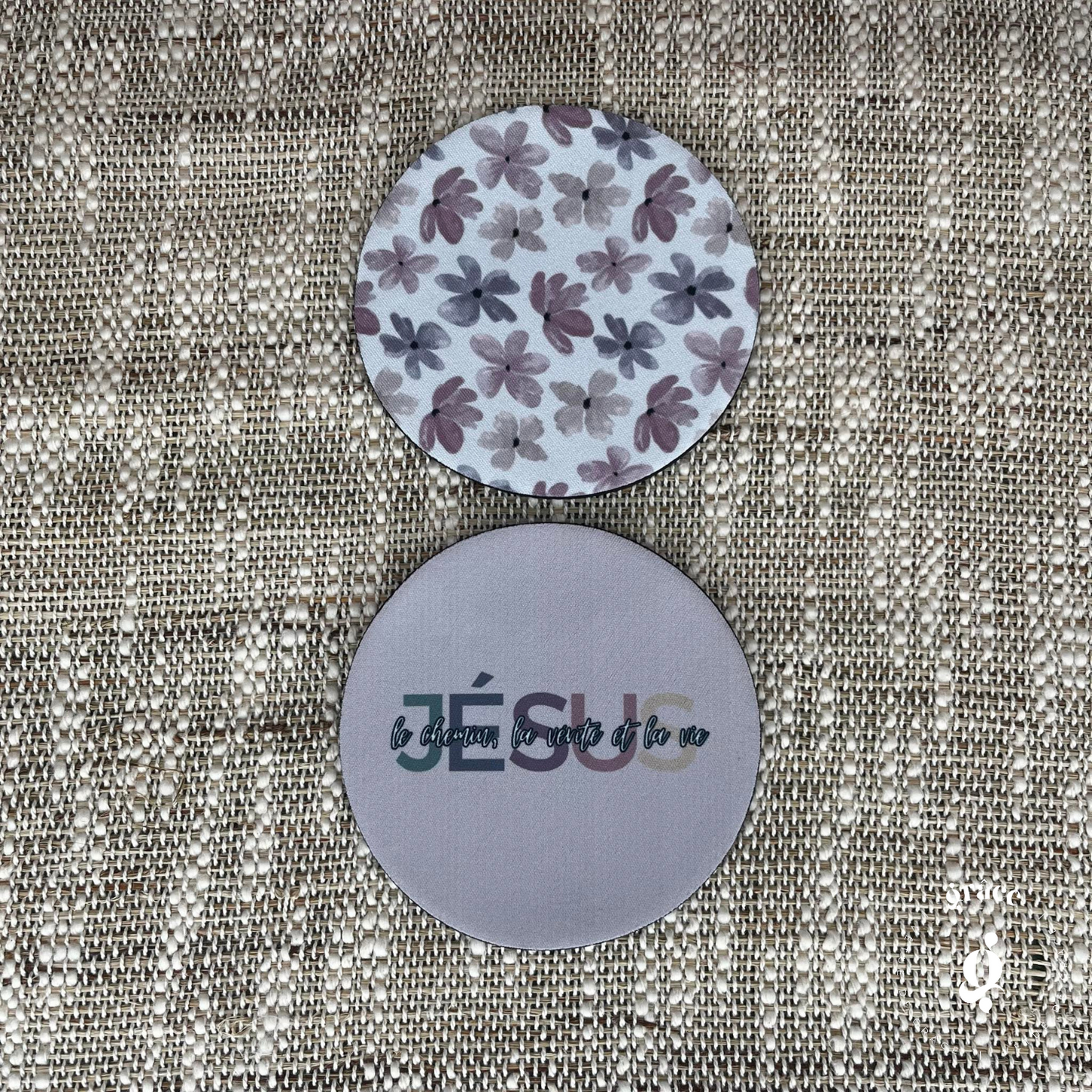 Juntos Jesús el camino, la verdad y la vida (vaso + posavasos)