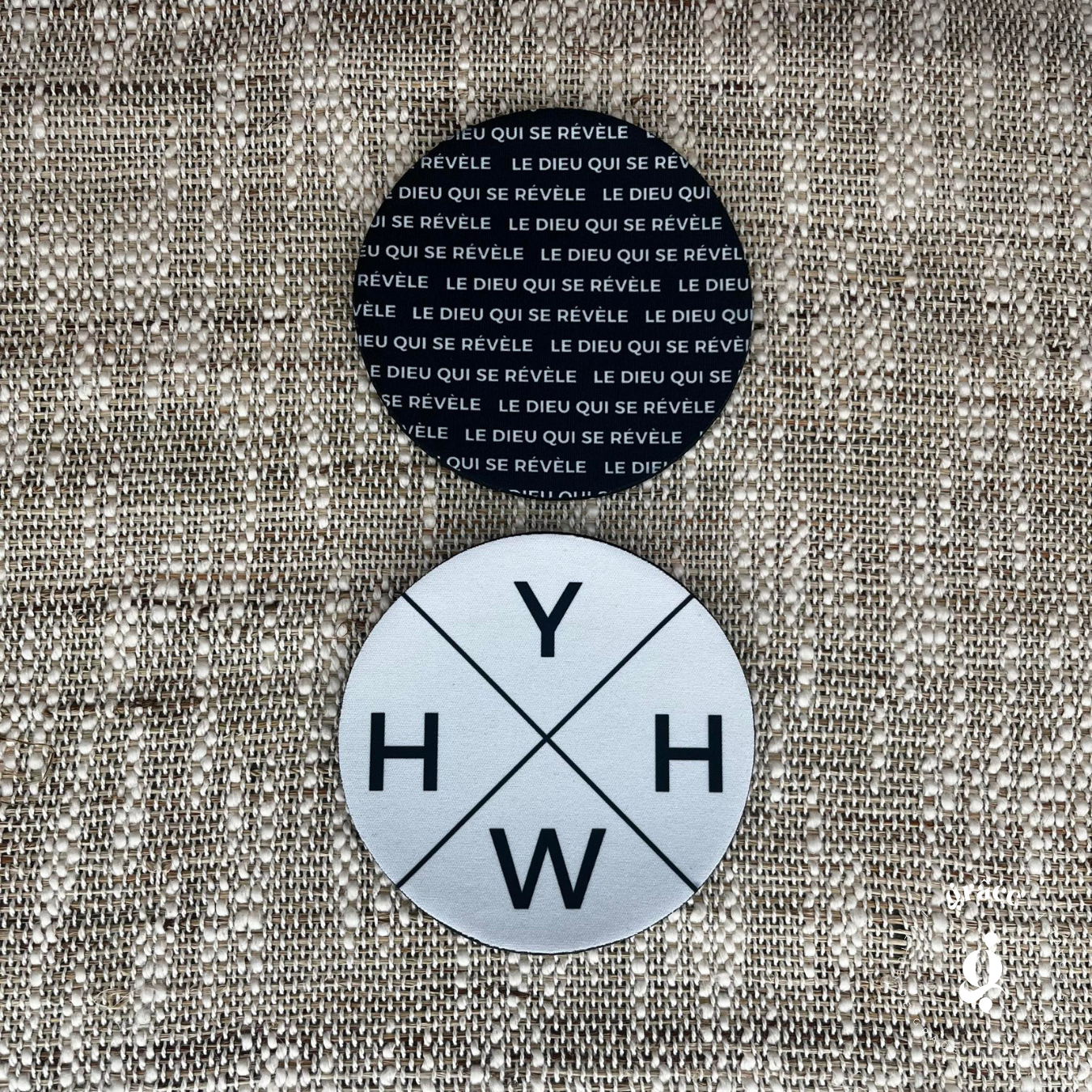 Conjunto YAHWEH (vaso + posavasos)