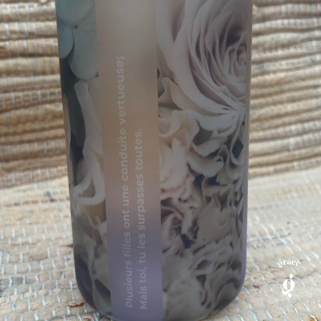 Taza de vidrio esmerilado | Proverbios 31