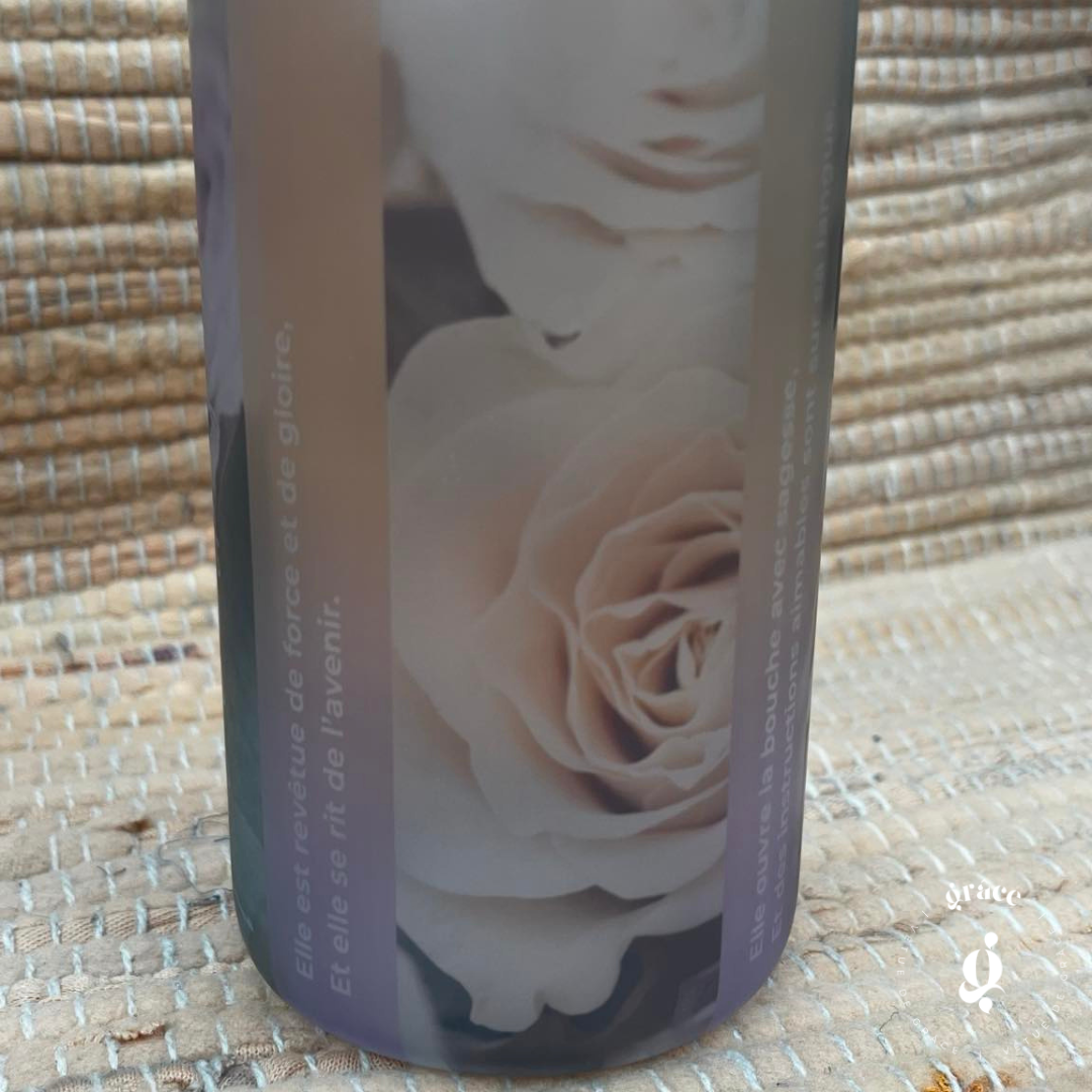 Taza de vidrio esmerilado | Proverbios 31