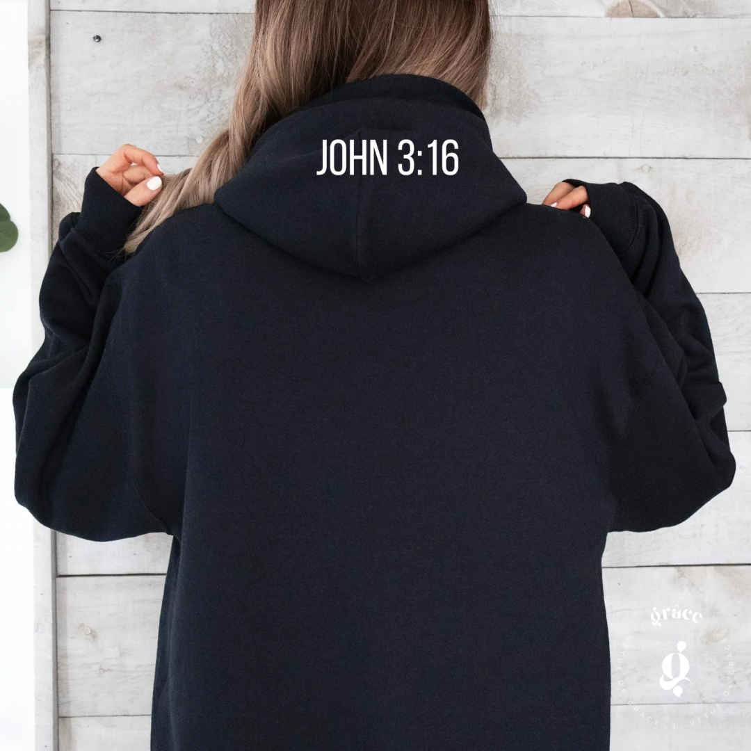 Chandail JOHN 3:16 unisexe hoodie