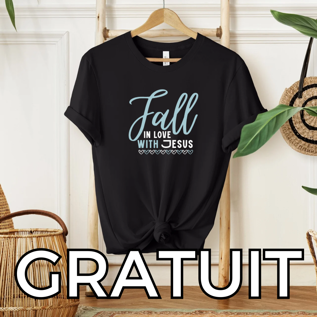 Chandail “Fall” in love with Jesus + T-shirt gratuit (ÉDITION LIMITÉE)