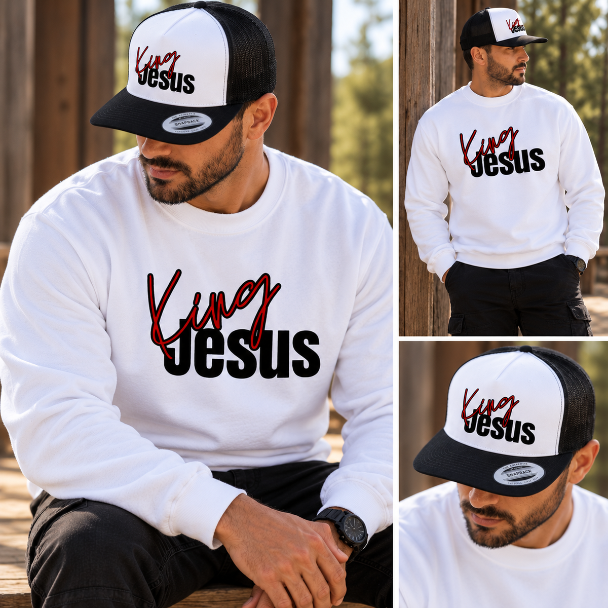KING JESUS | Ensemble coton ouaté & casquette