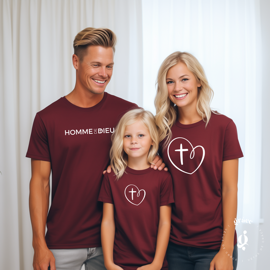 Heart &amp; Cross T-shirt for children