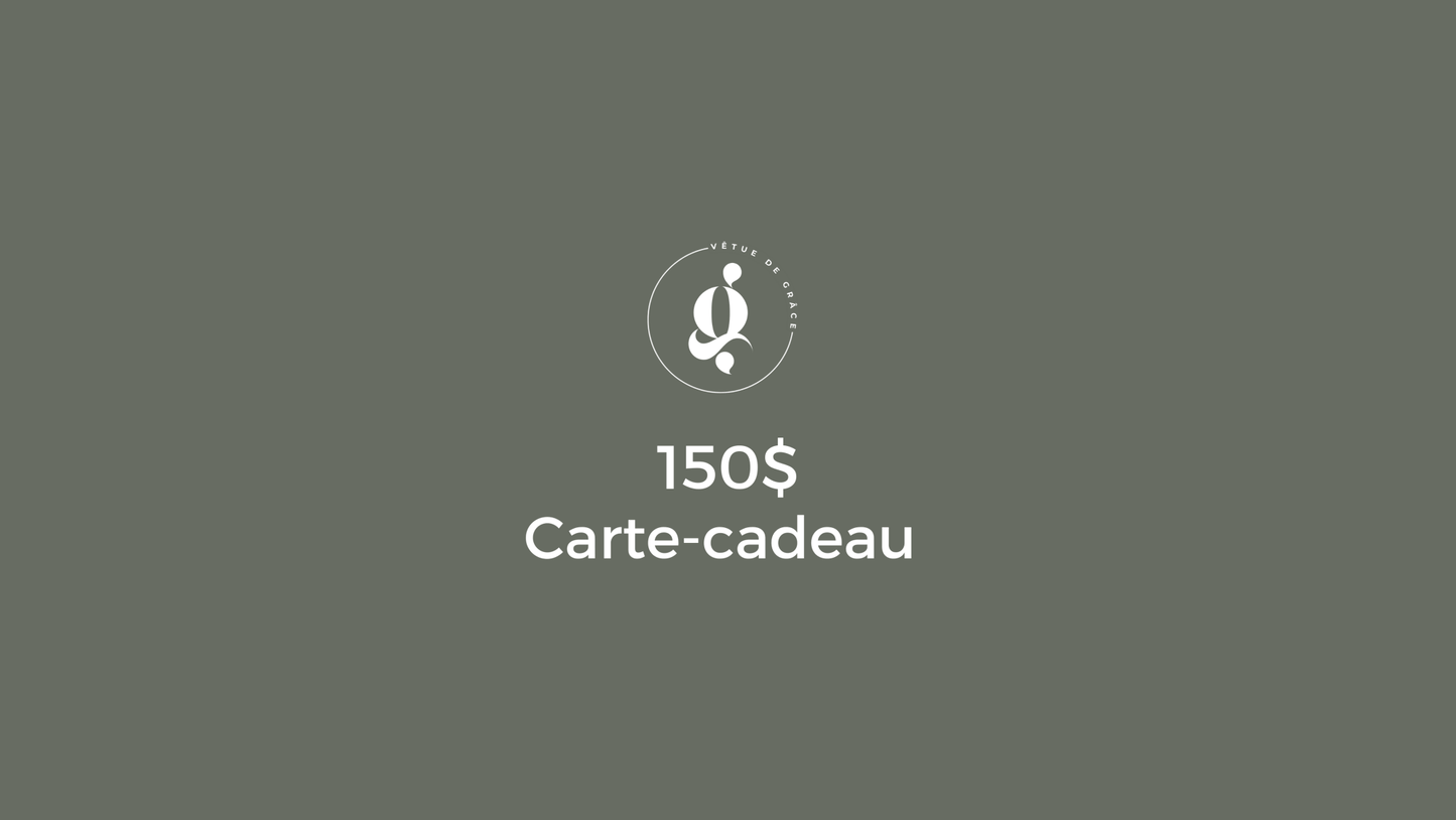 Carte-cadeau - Vêtue de grâce